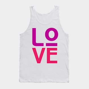 Love Awesome Typography Tank Top